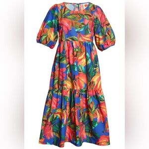 Farm Rio midi maxi dress size medium M